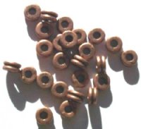 25 3x5mm Antique Copper Double Washer Metal Beads